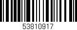 Código de barras (EAN, GTIN, SKU, ISBN): '53810917'
