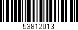 Código de barras (EAN, GTIN, SKU, ISBN): '53812013'
