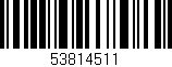 Código de barras (EAN, GTIN, SKU, ISBN): '53814511'