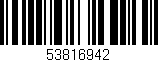 Código de barras (EAN, GTIN, SKU, ISBN): '53816942'