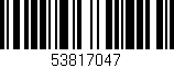 Código de barras (EAN, GTIN, SKU, ISBN): '53817047'