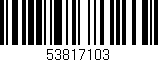 Código de barras (EAN, GTIN, SKU, ISBN): '53817103'