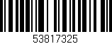Código de barras (EAN, GTIN, SKU, ISBN): '53817325'