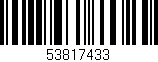 Código de barras (EAN, GTIN, SKU, ISBN): '53817433'