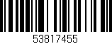 Código de barras (EAN, GTIN, SKU, ISBN): '53817455'