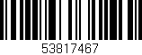 Código de barras (EAN, GTIN, SKU, ISBN): '53817467'