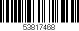 Código de barras (EAN, GTIN, SKU, ISBN): '53817468'