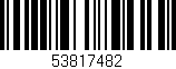 Código de barras (EAN, GTIN, SKU, ISBN): '53817482'