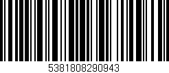 Código de barras (EAN, GTIN, SKU, ISBN): '5381808290943'