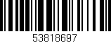 Código de barras (EAN, GTIN, SKU, ISBN): '53818697'