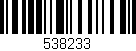 Código de barras (EAN, GTIN, SKU, ISBN): '538233'