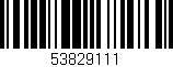 Código de barras (EAN, GTIN, SKU, ISBN): '53829111'