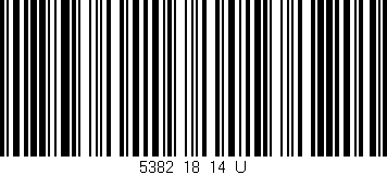 Código de barras (EAN, GTIN, SKU, ISBN): '5382_18_14_U'