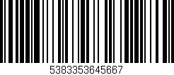 Código de barras (EAN, GTIN, SKU, ISBN): '5383353645667'
