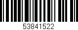 Código de barras (EAN, GTIN, SKU, ISBN): '53841522'