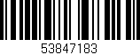 Código de barras (EAN, GTIN, SKU, ISBN): '53847183'