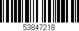 Código de barras (EAN, GTIN, SKU, ISBN): '53847218'