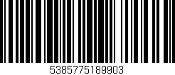 Código de barras (EAN, GTIN, SKU, ISBN): '5385775189903'