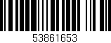 Código de barras (EAN, GTIN, SKU, ISBN): '53861653'
