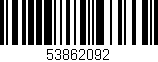 Código de barras (EAN, GTIN, SKU, ISBN): '53862092'