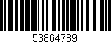 Código de barras (EAN, GTIN, SKU, ISBN): '53864789'