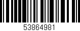 Código de barras (EAN, GTIN, SKU, ISBN): '53864981'