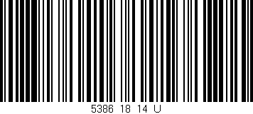 Código de barras (EAN, GTIN, SKU, ISBN): '5386_18_14_U'