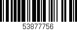 Código de barras (EAN, GTIN, SKU, ISBN): '53877756'