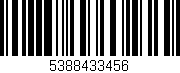 Código de barras (EAN, GTIN, SKU, ISBN): '5388433456'