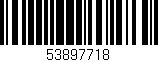 Código de barras (EAN, GTIN, SKU, ISBN): '53897718'