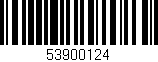 Código de barras (EAN, GTIN, SKU, ISBN): '53900124'