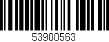 Código de barras (EAN, GTIN, SKU, ISBN): '53900563'