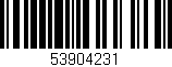 Código de barras (EAN, GTIN, SKU, ISBN): '53904231'