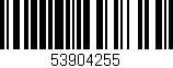 Código de barras (EAN, GTIN, SKU, ISBN): '53904255'