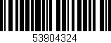 Código de barras (EAN, GTIN, SKU, ISBN): '53904324'