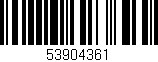 Código de barras (EAN, GTIN, SKU, ISBN): '53904361'
