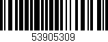 Código de barras (EAN, GTIN, SKU, ISBN): '53905309'