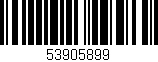 Código de barras (EAN, GTIN, SKU, ISBN): '53905899'