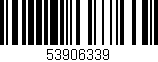 Código de barras (EAN, GTIN, SKU, ISBN): '53906339'