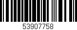 Código de barras (EAN, GTIN, SKU, ISBN): '53907758'
