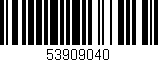 Código de barras (EAN, GTIN, SKU, ISBN): '53909040'