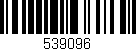 Código de barras (EAN, GTIN, SKU, ISBN): '539096'