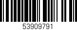 Código de barras (EAN, GTIN, SKU, ISBN): '53909791'