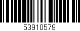 Código de barras (EAN, GTIN, SKU, ISBN): '53910579'
