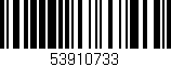 Código de barras (EAN, GTIN, SKU, ISBN): '53910733'