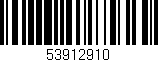 Código de barras (EAN, GTIN, SKU, ISBN): '53912910'