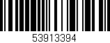Código de barras (EAN, GTIN, SKU, ISBN): '53913394'