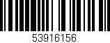 Código de barras (EAN, GTIN, SKU, ISBN): '53916156'