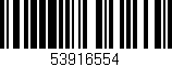 Código de barras (EAN, GTIN, SKU, ISBN): '53916554'