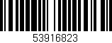 Código de barras (EAN, GTIN, SKU, ISBN): '53916823'